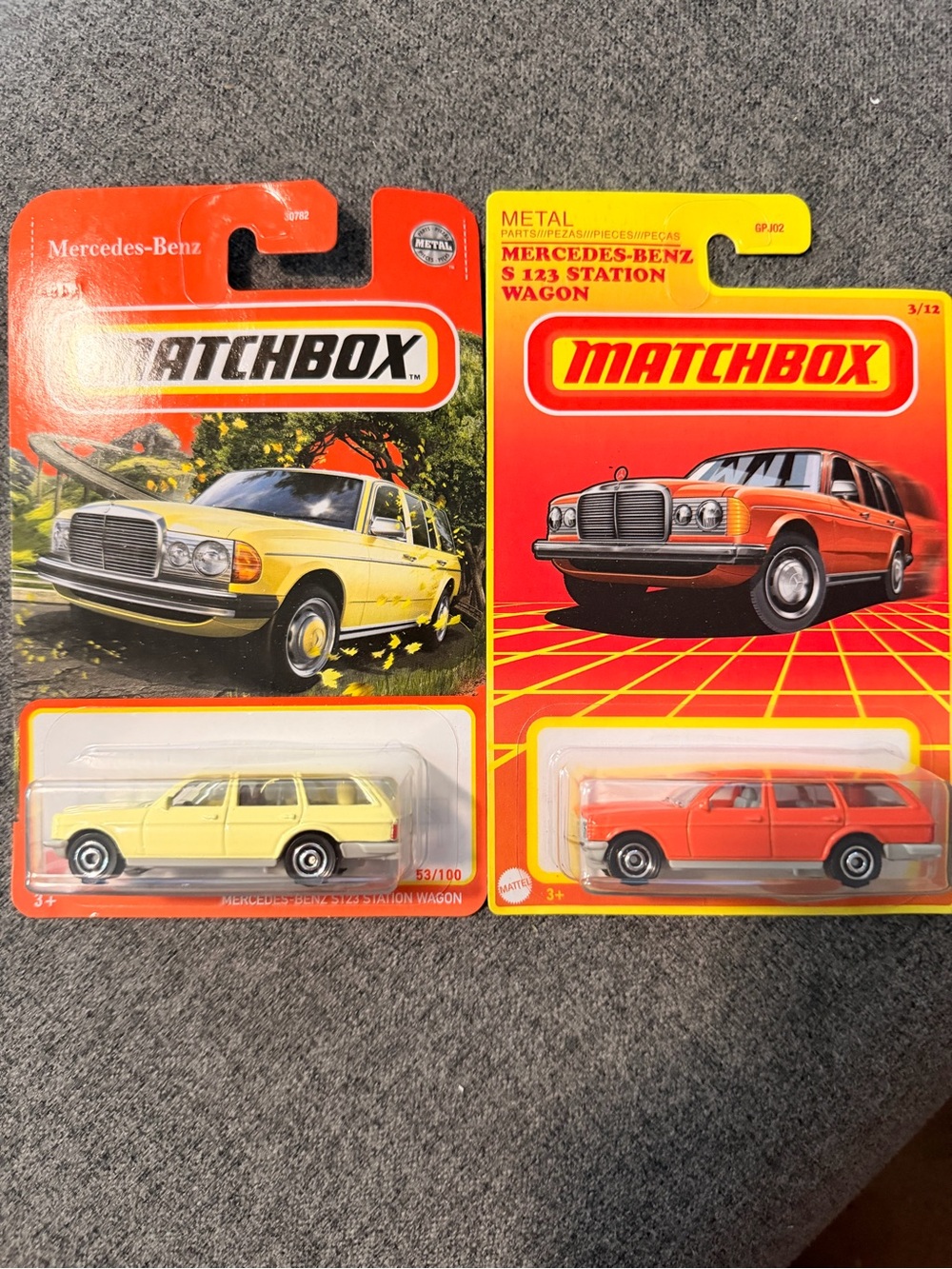 Matchbox Mercedes-Benz S123 Station Wagon Kids Toys - Yellow